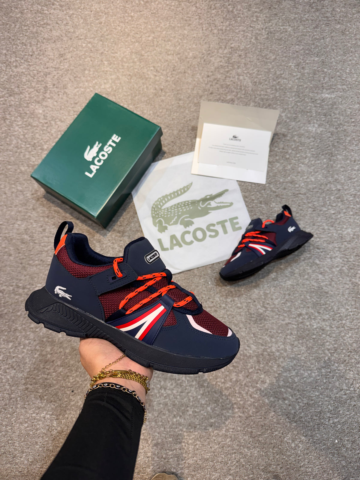 Lacoste Lacivert Kırmızı